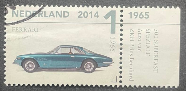 2014 Klassiers u/h Louwman museum nvph 3164/tab Ferrari gest, Ophalen of Verzenden, Na 1940, Gestempeld