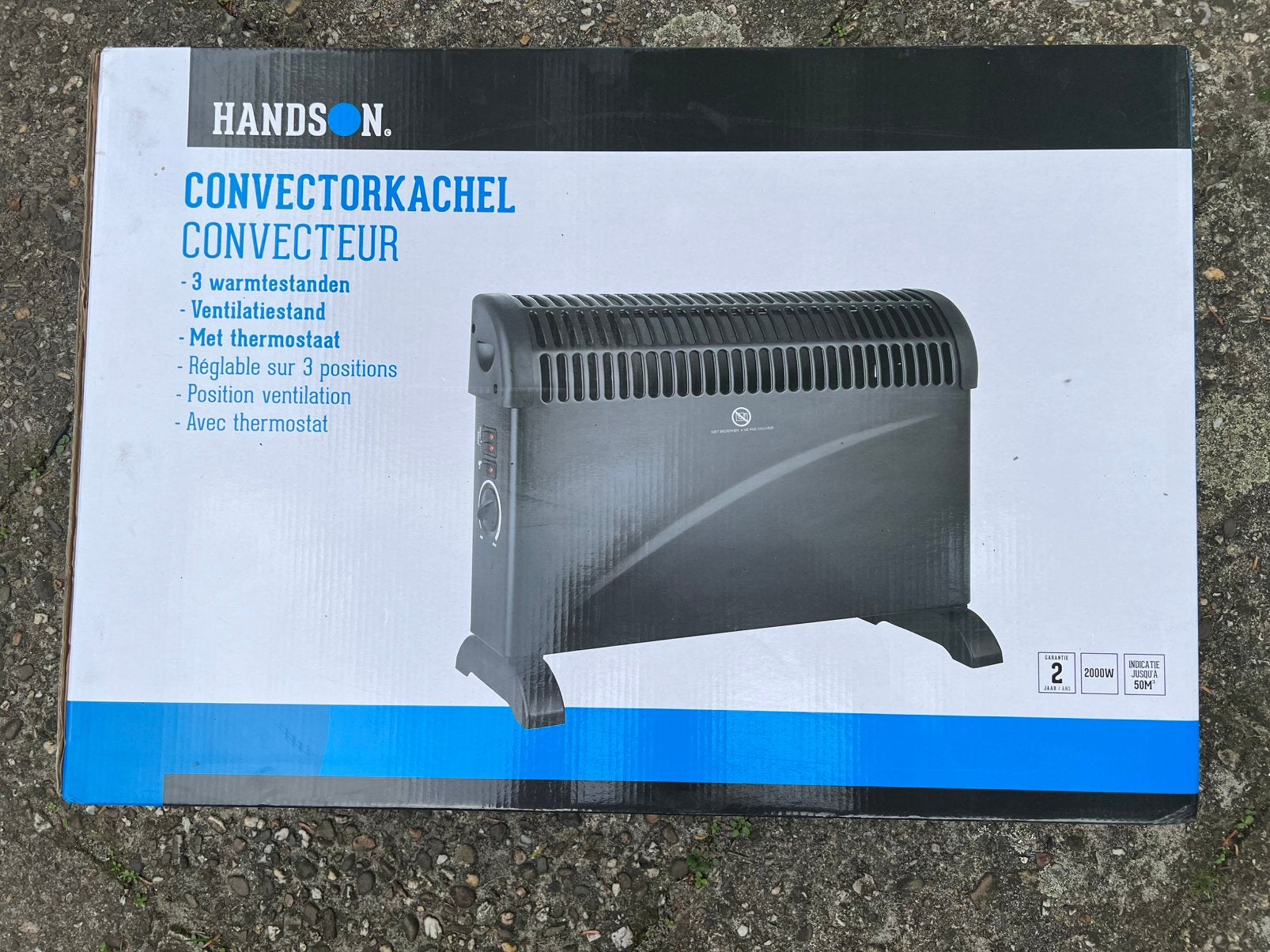 Convectorkachel nieuw in doos, Ophalen, Overige soorten, Elektrisch, Nieuw