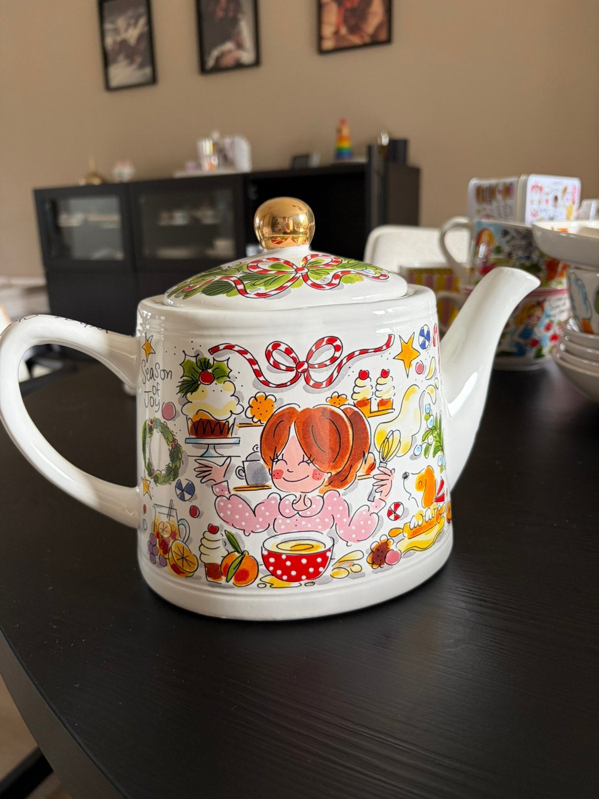 Theepot Kerst Blond Amsterdam, Ophalen of Verzenden, Zo goed als nieuw, Aardewerk, Overige typen