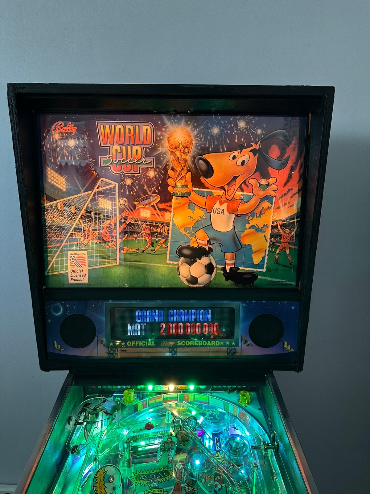 Bally World Cup Soccer, Ophalen, Gebruikt, Flipperkast, Williams