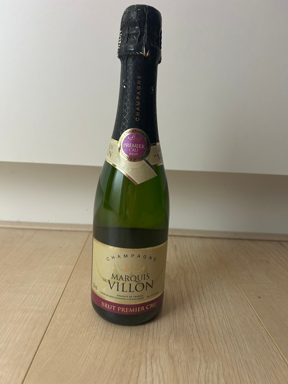 Nieuw flesje Marquis de Villon champagne te koop, Ophalen of Verzenden, Nieuw, Frankrijk, Champagne
