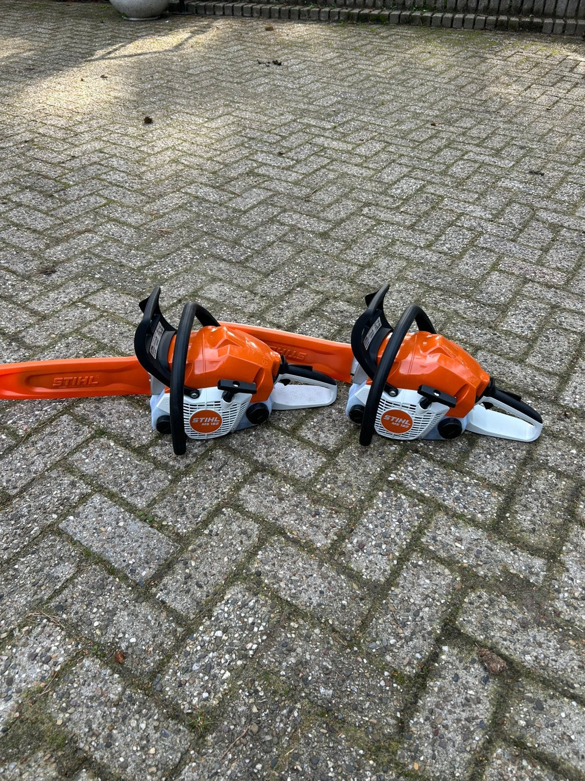 Stihl kettingzaag MS 162 ( 2x), Ophalen, Nieuw, Benzine