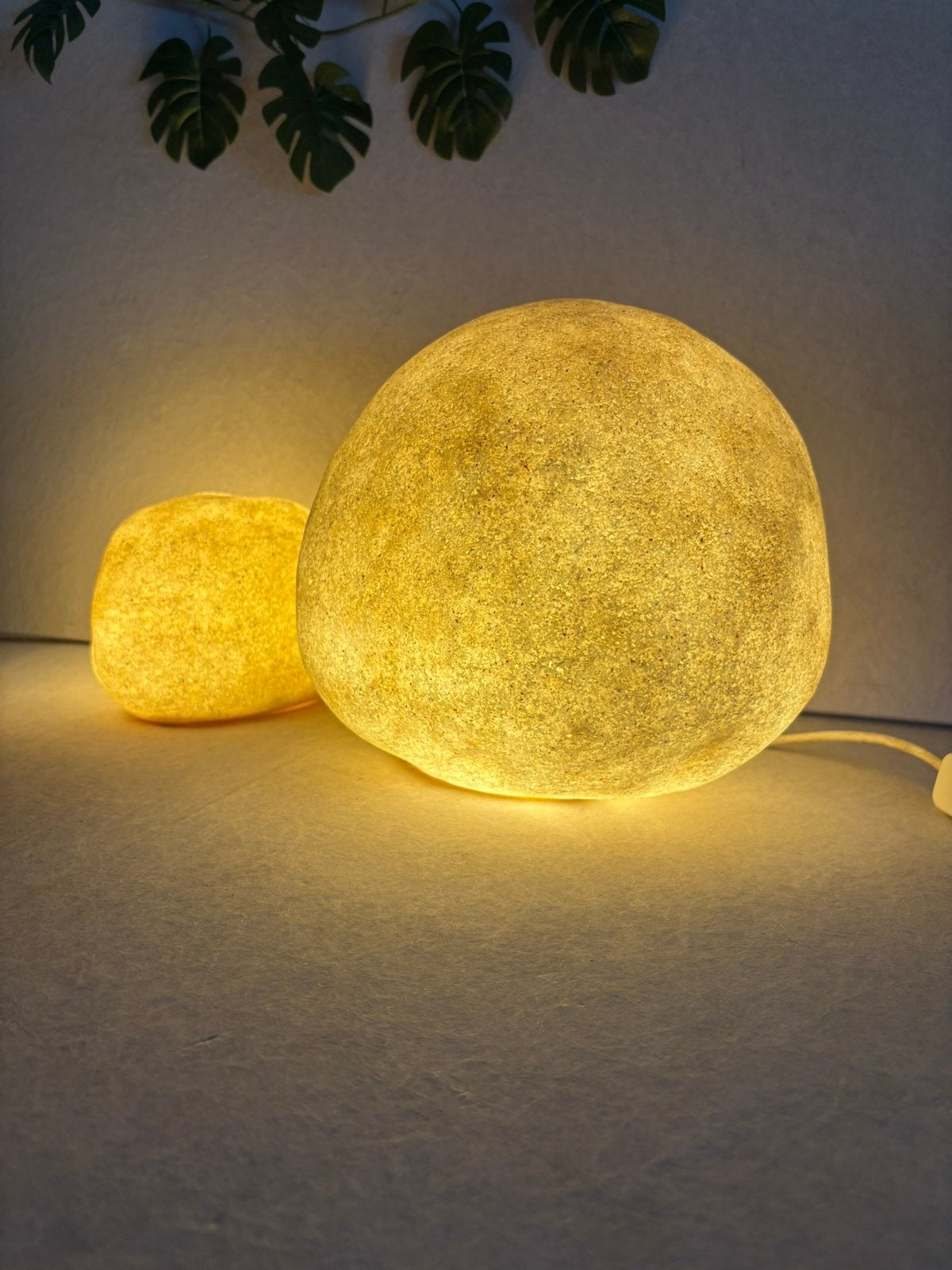 Unieke Vintage Falkenberg ‘Moon’ rock lampen jaren 80, Ophalen of Verzenden, Gebruikt