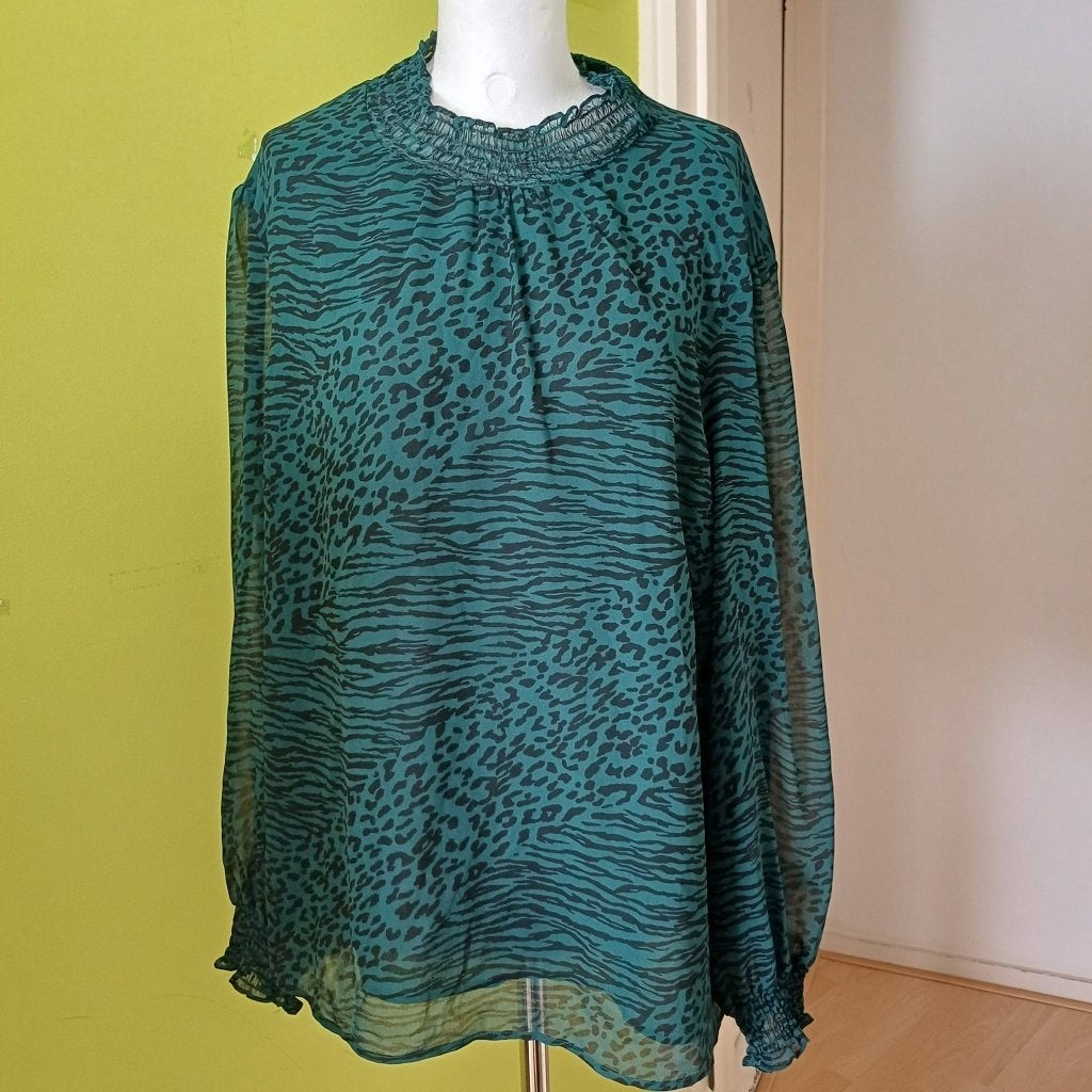 Groene top van Oasis maat 48, Kleding | Dames, Zo goed als nieuw, Oasis, Groen, Shirt of Top