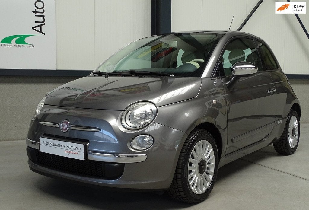 Fiat 500 "LOUNGE" - AUTOMAAT ! - 1E EIG. ! - LAGE KM !- BLUE, Auto's, Fiat, Euro 5, Gebruikt, 31 €/maand, Bedrijf