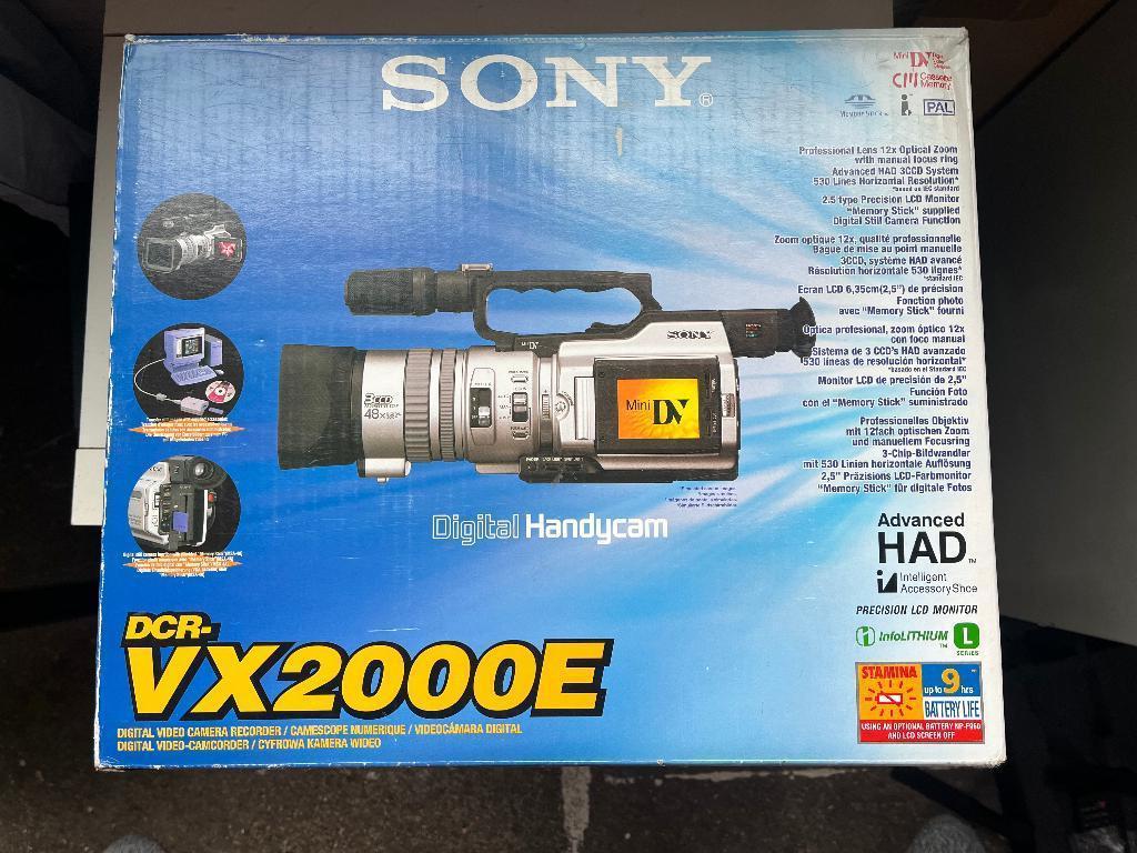 Sony DCR VX-2000E in de doos, Audio, Tv en Foto, Videocamera's Analoog, (Video)band, Overige soorten, Ophalen of Verzenden