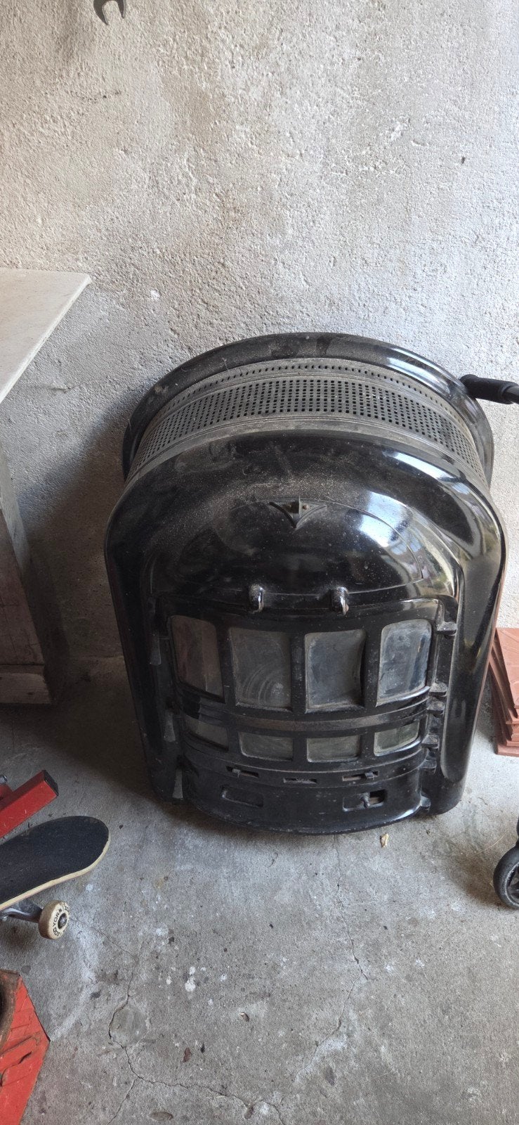 Oude Houthaard - Kon. Haardfabriek Emflora, Ophalen, Gebruikt, Vrijstaande haard, Houthaard