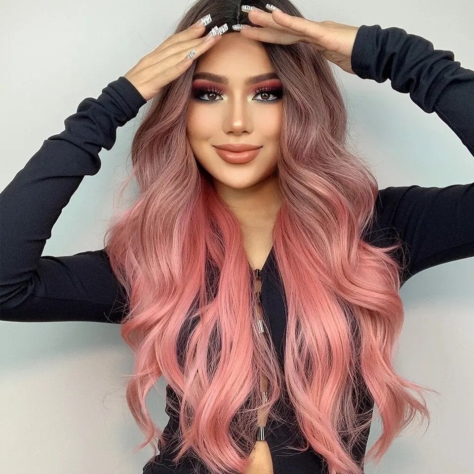 Ombre Pruik Lang Haar 70 cm - Verstelbaar, Yarspa, Info@yarspa.nl, Nieuw, Ophalen of Verzenden