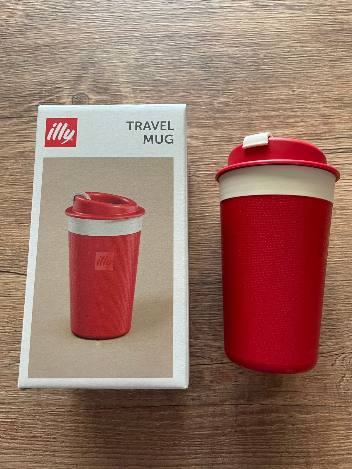 Illy Travel Mug - Rood, Huis en Inrichting, Keuken | Keukenbenodigdheden, Ophalen, Overige typen, Kunststof, Nieuw