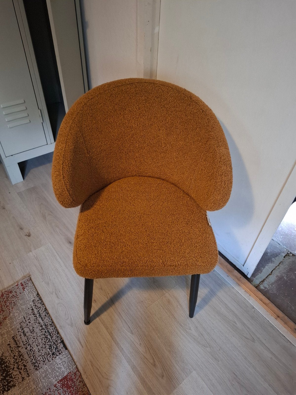 Moderne Ecolenis fauteuil - Teddy stof - Okergeel, Huis en Inrichting, Stoelen, Ophalen, Overige kleuren, Zo goed als nieuw, Eén