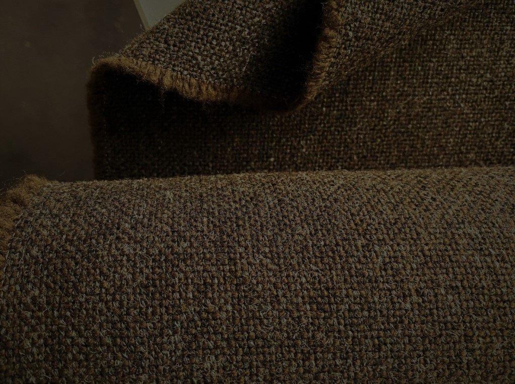 Kvadrat Hallingdal 65 376 bruin+grijs; 2,58 meter meubelstof, Wol, Bruin, 120 cm of meer, Ophalen of Verzenden