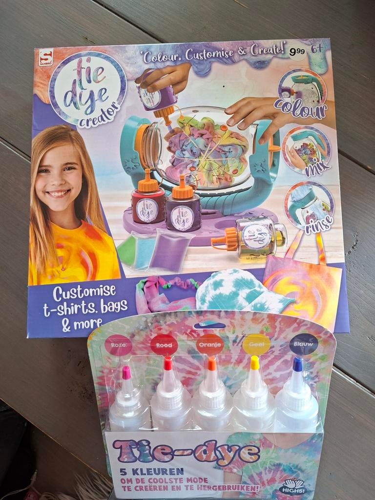 Tie Dye Creator Set - Maak je eigen Tie Dye kleding!, Ophalen, Textiel, Nieuw, Overige merken
