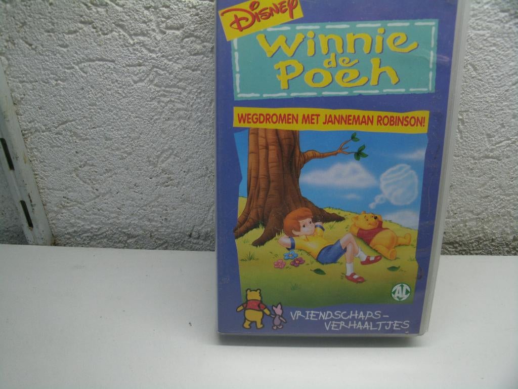 vhs 73a winnie de poeh wegdromen met janneman, Alle leeftijden, Ophalen of Verzenden, Gebruikt