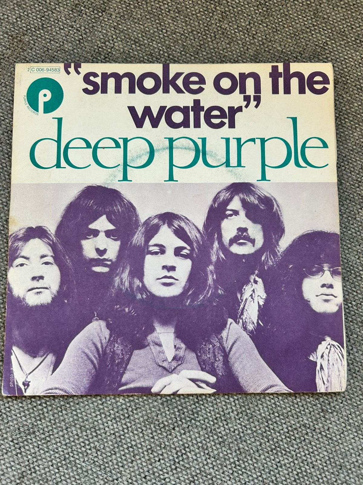 Deep Purple Smoke On The Water, Ophalen of Verzenden, Zo goed als nieuw, 7 inch, Rock en Metal