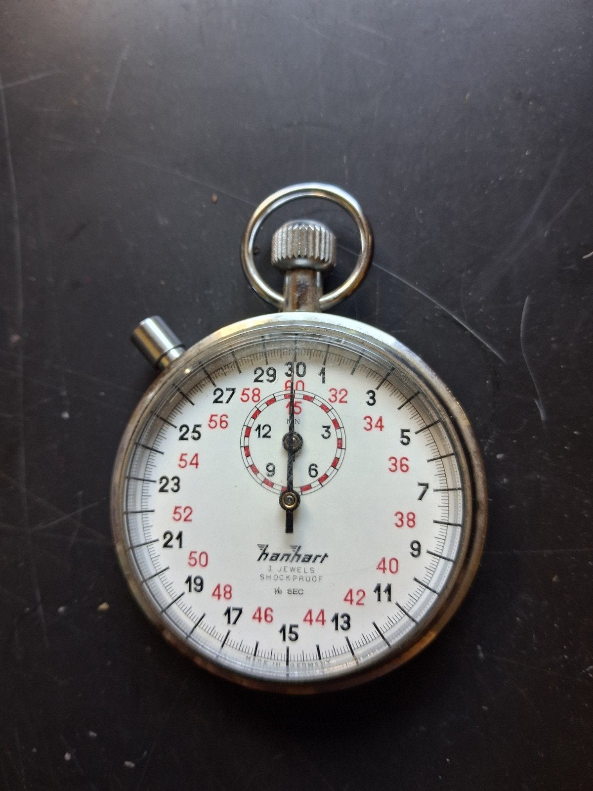 Hanhart stopwatch. Zilverkleurig. Antimagnetic, waterprotect, Ophalen of Verzenden, Overige merken