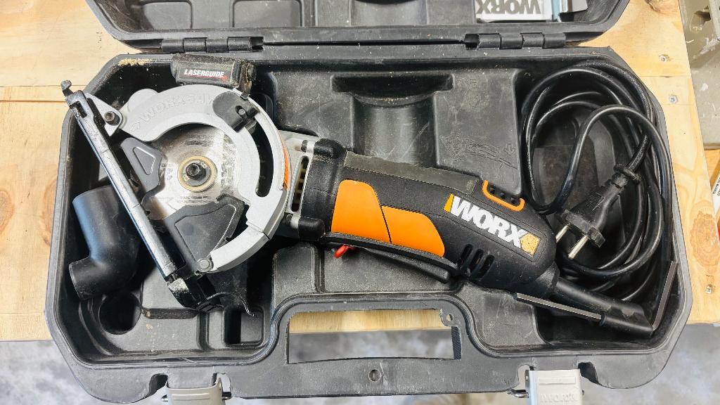 Worx handcirkelzaag WX426, Doe-het-zelf en Verbouw, Ophalen, Minder dan 30 mm, Gebruikt, Cirkelzaag