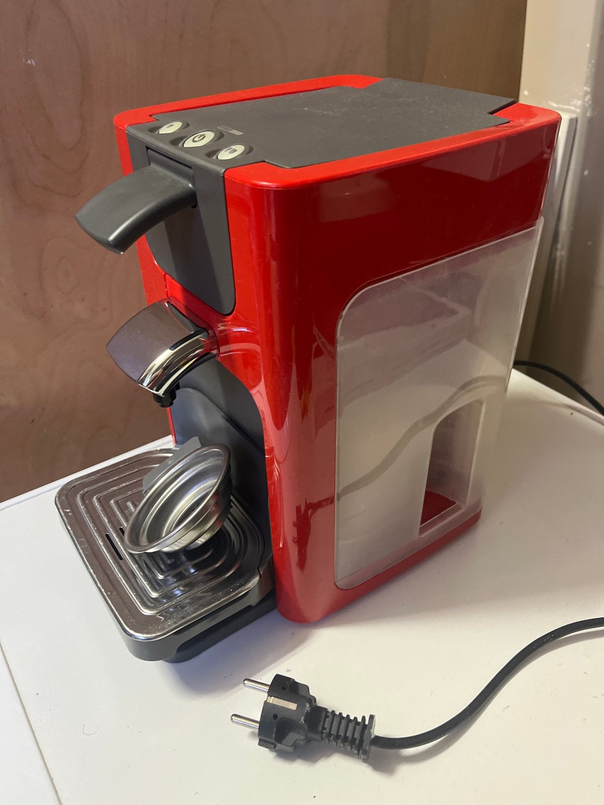 Philips Senseo Quadrante HD7863/80 rood - compleet en goed w, Gebruikt, Verzenden, Koffiemachine, 2 tot 4 kopjes