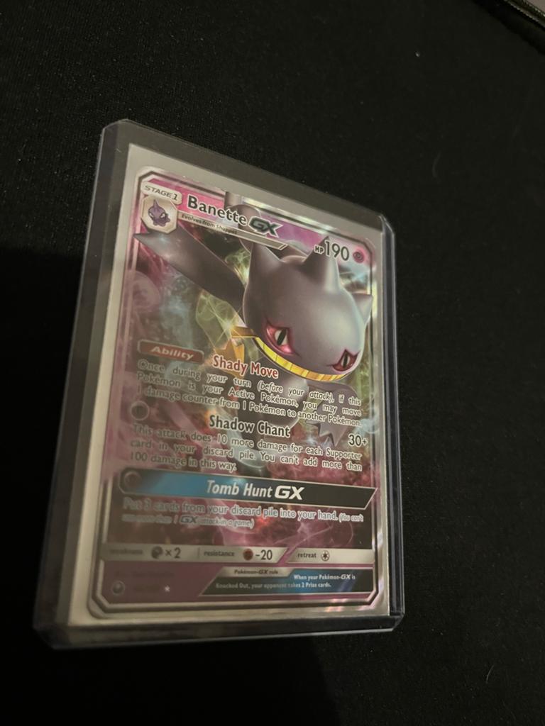 Banette GX Pokémon Kaart, Ophalen, Zo goed als nieuw, Losse kaart, Foil