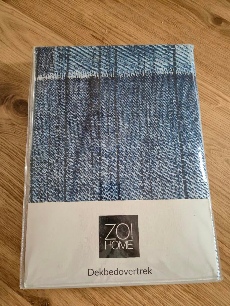 ZO! HOME Dekbedovertrek Denim Look - Nieuw in verpakking, Blauw, Dekbedovertrek, Ophalen of Verzenden, Nieuw