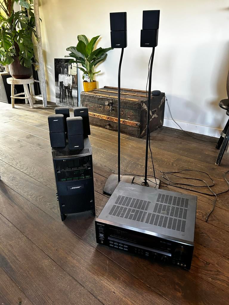 Bose Acoustimass 16 type 2 met Kenwood tuner/versterker, Overige merken, Ophalen of Verzenden, 120 watt of meer, Gebruikt