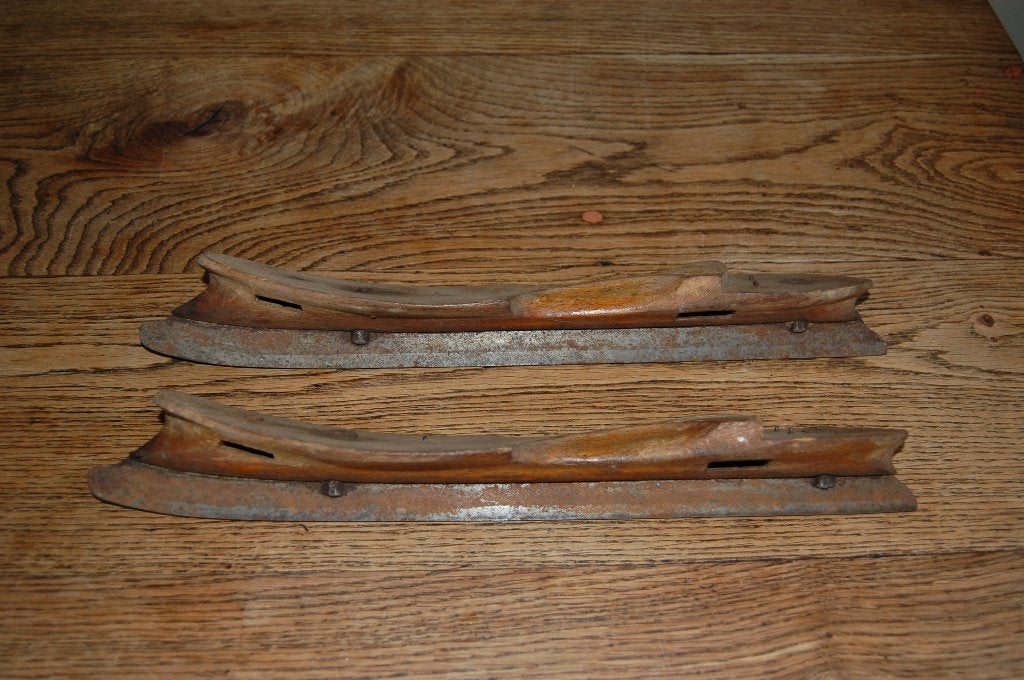 houten schaatsen Fa. G.S. Ruiter Akkrum, Ophalen of Verzenden