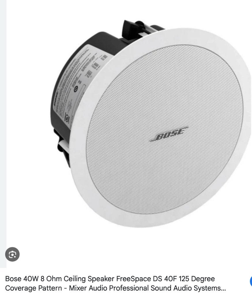 BOSE Freespace Profesional DS 40F Plafond speaker, Audio, Tv en Foto, Luidsprekers, Ophalen of Verzenden, Zo goed als nieuw, Bose