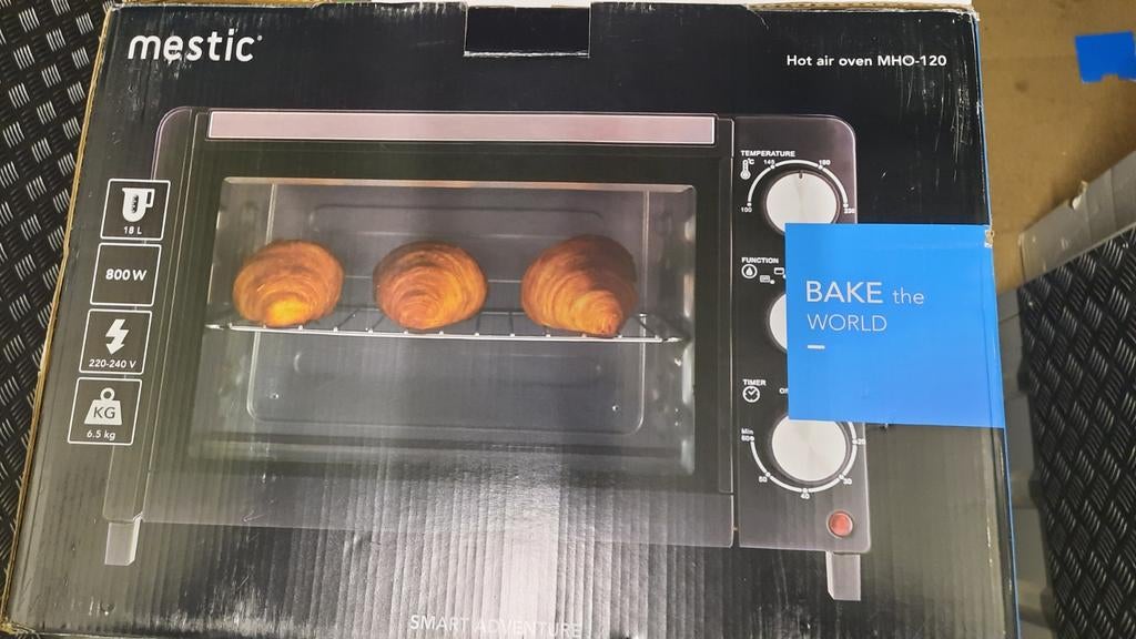 Mestic Hot air oven MHO-120 te gebruiken op camping, Ophalen of Verzenden, Zo goed als nieuw, Minder dan 45 cm