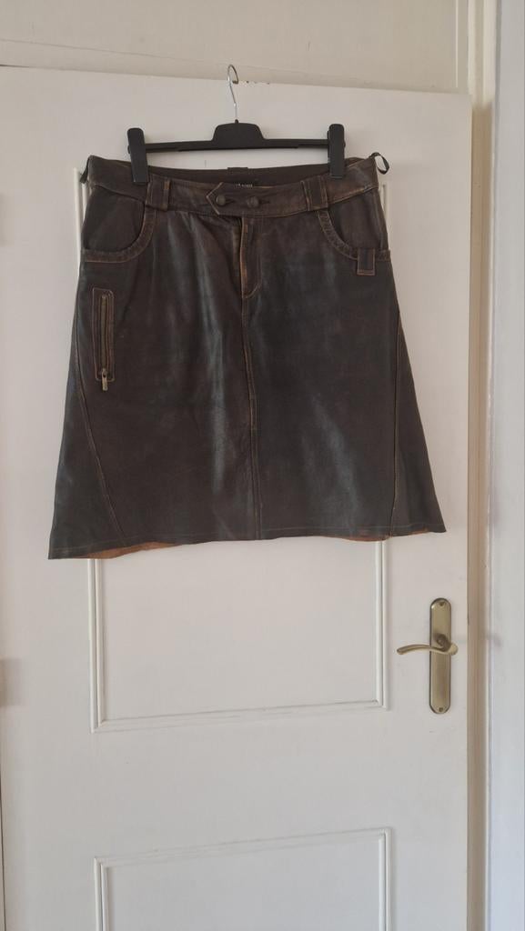 Arma leren rok - Maat 44 - Bruin, Kleding | Dames, Rokken, Bruin, Arma, Maat 42/44 (L), Ophalen of Verzenden