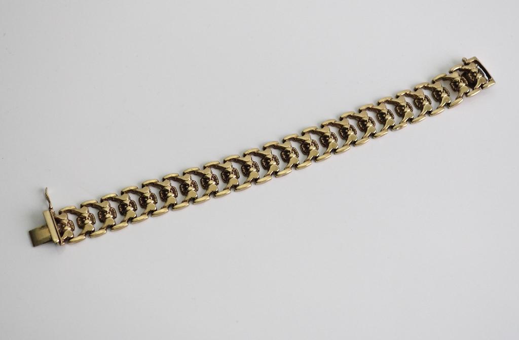 8 krt gouden armband - gewicht 17.25 gr, Sieraden, Tassen en Uiterlijk, Armbanden, ., Ophalen of Verzenden, Zo goed als nieuw