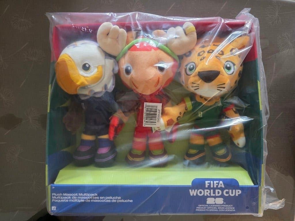 FIFA original World Cup 2026 Mascot Plush Multipack !!, Maat XL, Ophalen of Verzenden, Nieuw, Overige typen
