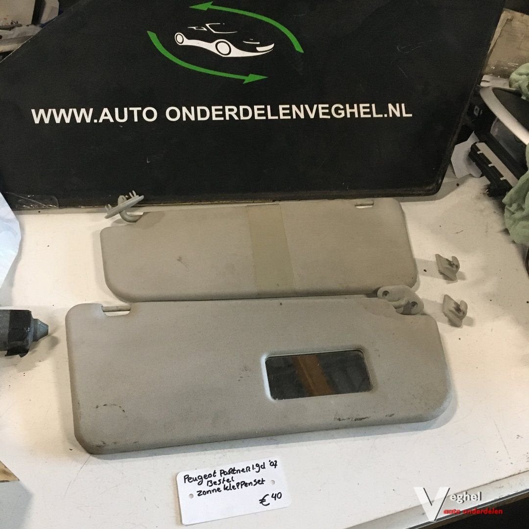 Peugeot Partner Bestel  1.9 D 2007 Zonnekleppen set, Gebruikt, -, -, Ophalen of Verzenden