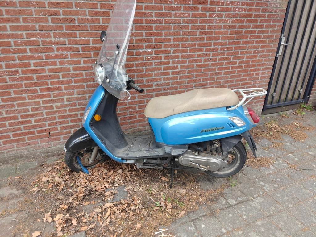 Sym Fiddle II 50cc - Gele plaat, Gebruikt, Maximaal 45 km/u, Ophalen of Verzenden, Benzine
