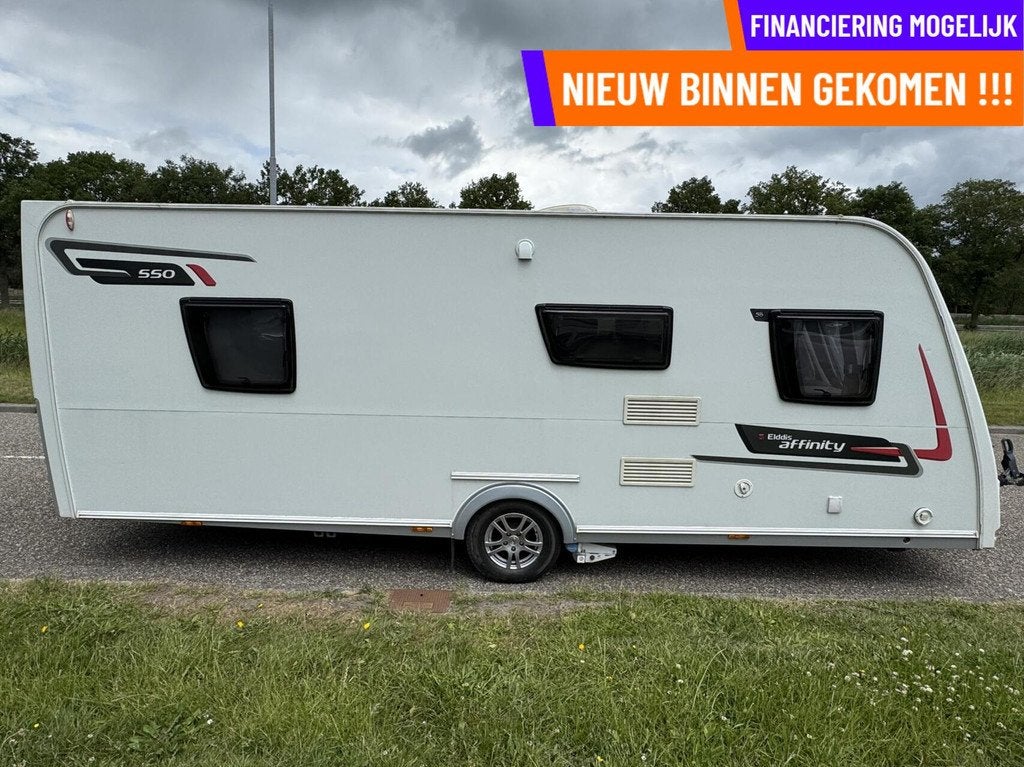 Elddis 550 AFFINITY, ALDE KACHEL!, MOVER, VOORTENT, LUIFEL, Elddis, 7 tot 8 meter, Bedrijf, Luifel
