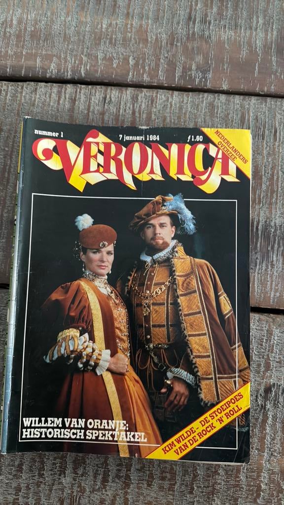 Veronica gids 7 januari 1984 Willem van Oranje, Ophalen of Verzenden, Zo goed als nieuw, Overige typen