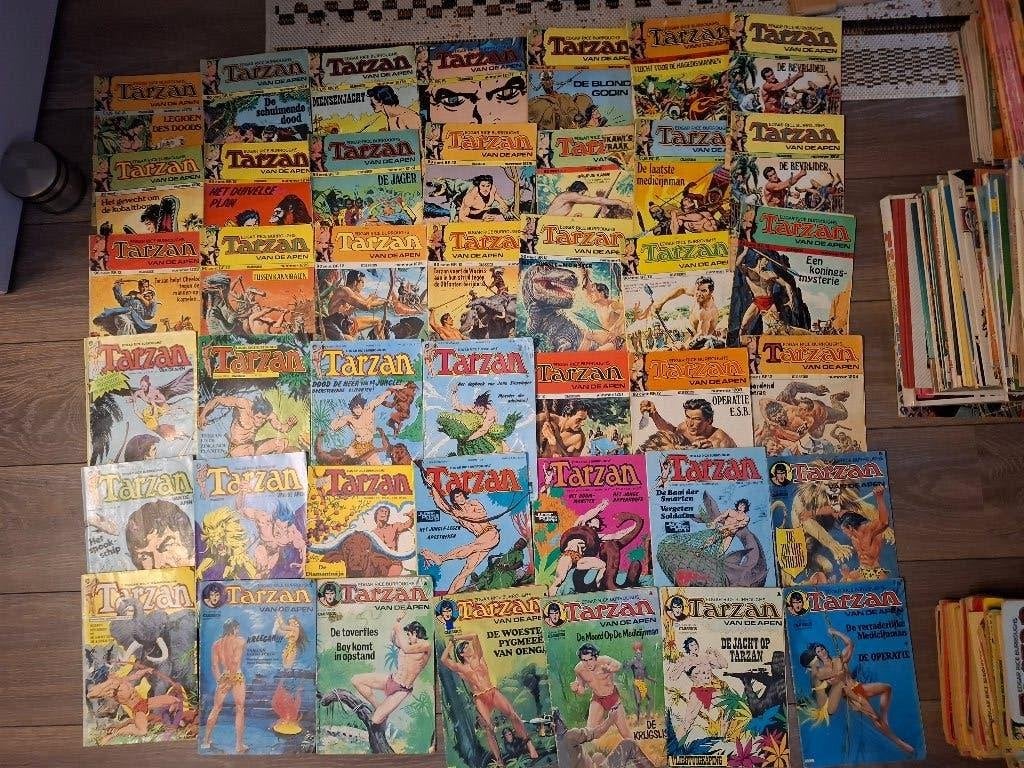 +/- 700 Stripboeken Marvel, Suske & Wiske Tarzan Lucky Luck, Meerdere stripboeken, Ophalen, Gelezen