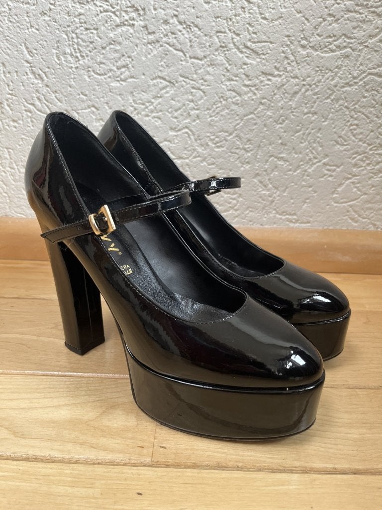 Fricky lak plateau pumps maat 41 Mary Jane zwart Italiaans, Kleding | Dames, Pumps, Verzenden, Zwart, Fricky