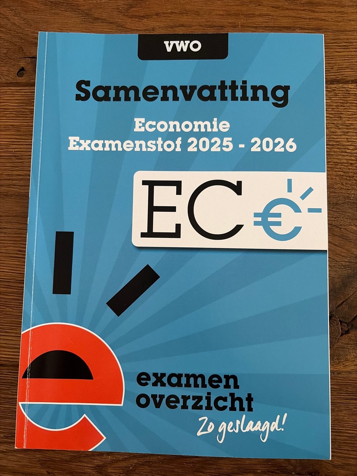 Samenvatting Economie VWO Examenstof 2025-2026 EC€, Ophalen of Verzenden, Gamma, Zo goed als nieuw, WO