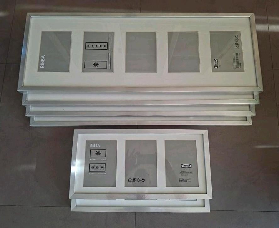 6x IKEA Ribba fotolijsten aluminiumlook, Audio, Tv en Foto, Fotografie | Fotolijsten, Ophalen of Verzenden, Zo goed als nieuw
