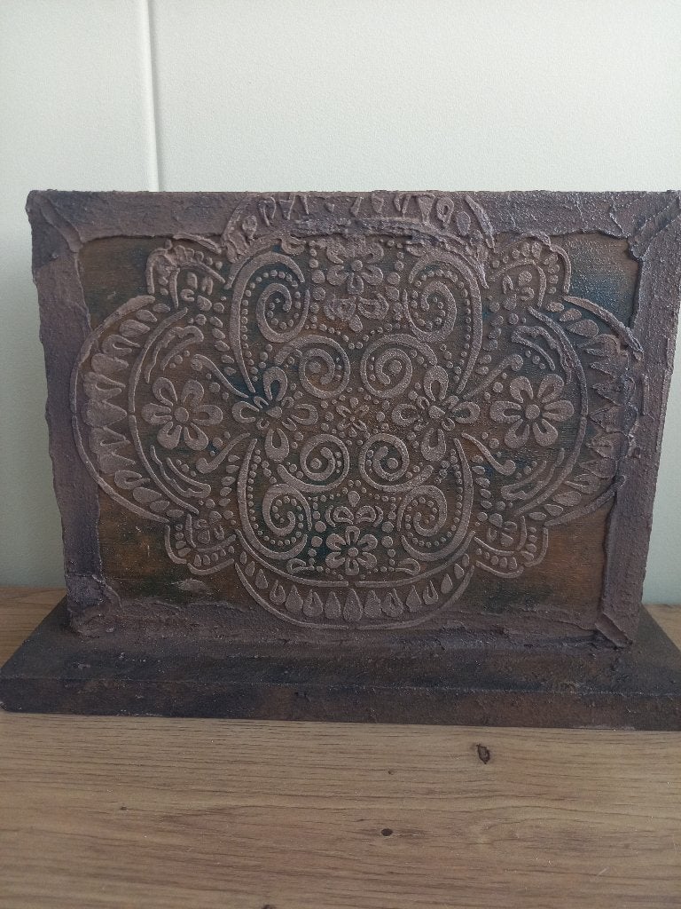 Woondecoratie, woonaccessoires, op standaard, mandala, hout, Ophalen, Nieuw