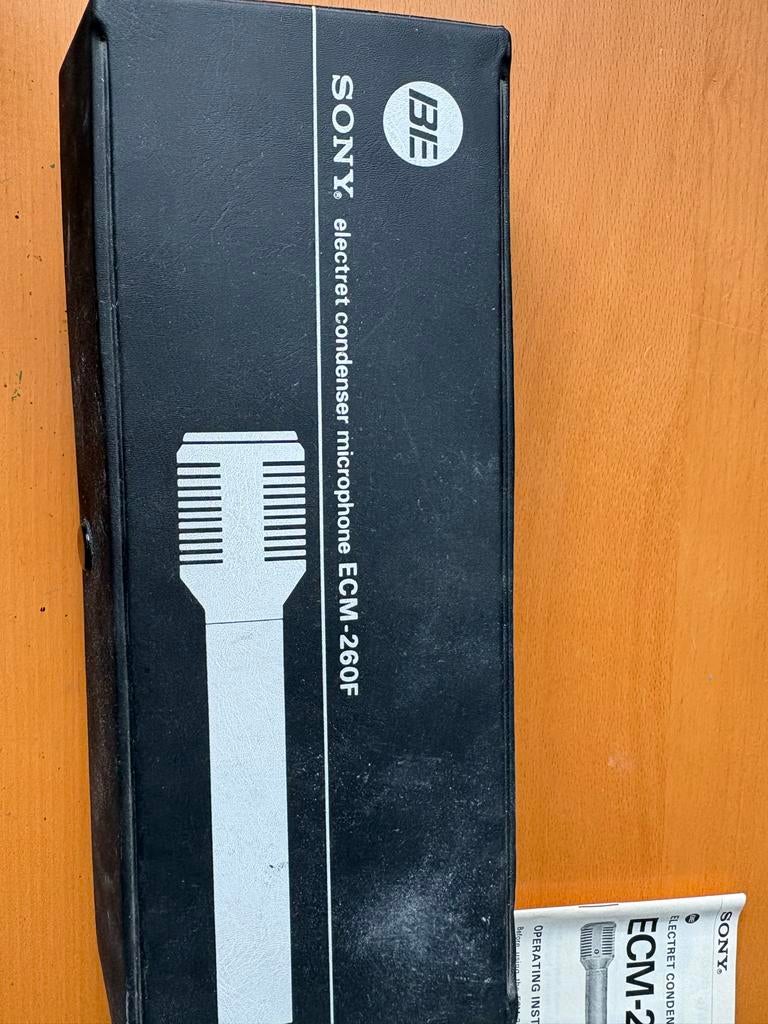 Sony Electret Condenser Microfoon ECM-260F met handleiding, Ophalen of Verzenden