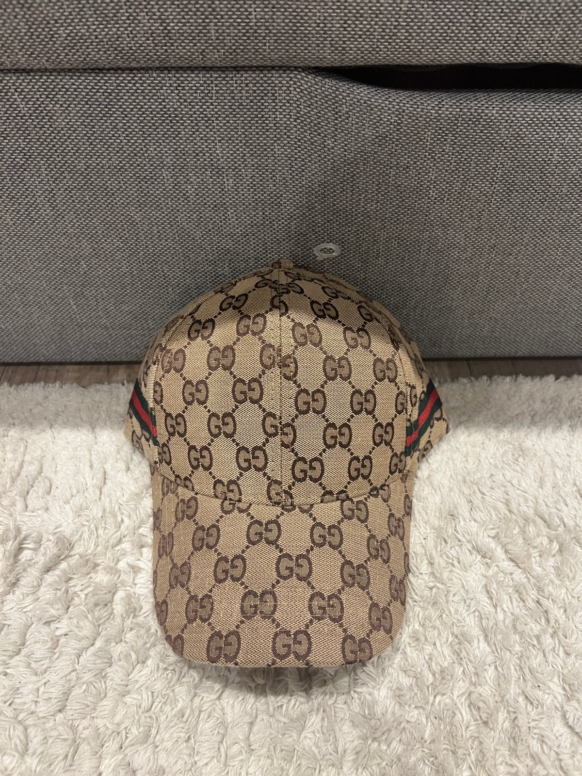 Gucci pet beige/bruin monogram, Ophalen of Verzenden, Zo goed als nieuw