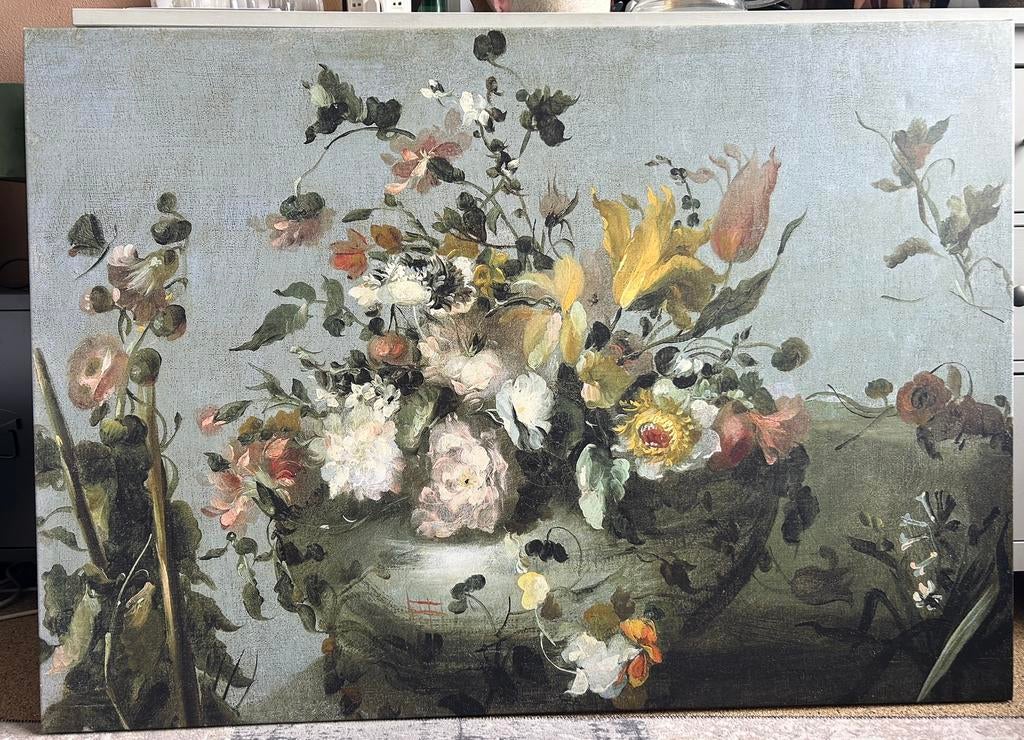 Bloemenschilderij., Antiek en Kunst, Kunst | Schilderijen | Klassiek, Ophalen