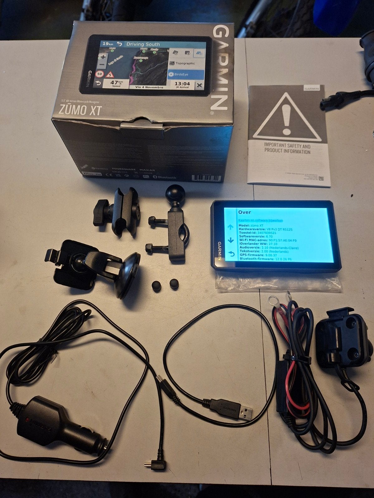 Garmin Zumo XT navigatie systeem ( compleet ), Ophalen of Verzenden, Zo goed als nieuw