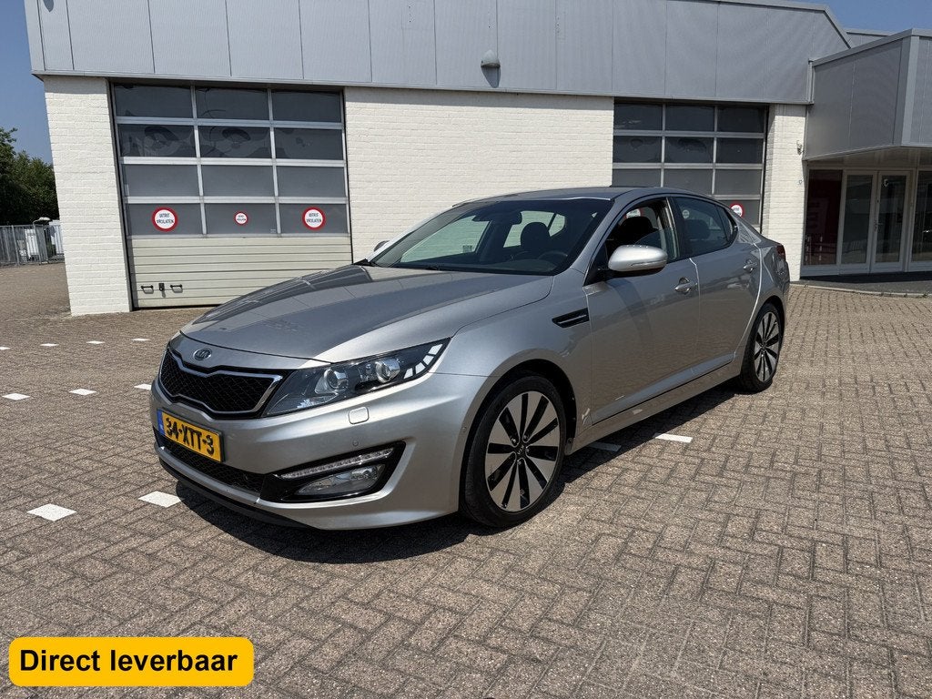 Kia Optima 1.7 CRDi Navigatie Leder Stoelkoeling LED Xenon 1, Auto's, Voorwielaandrijving, Euro 5, Zwart, 4 cilinders