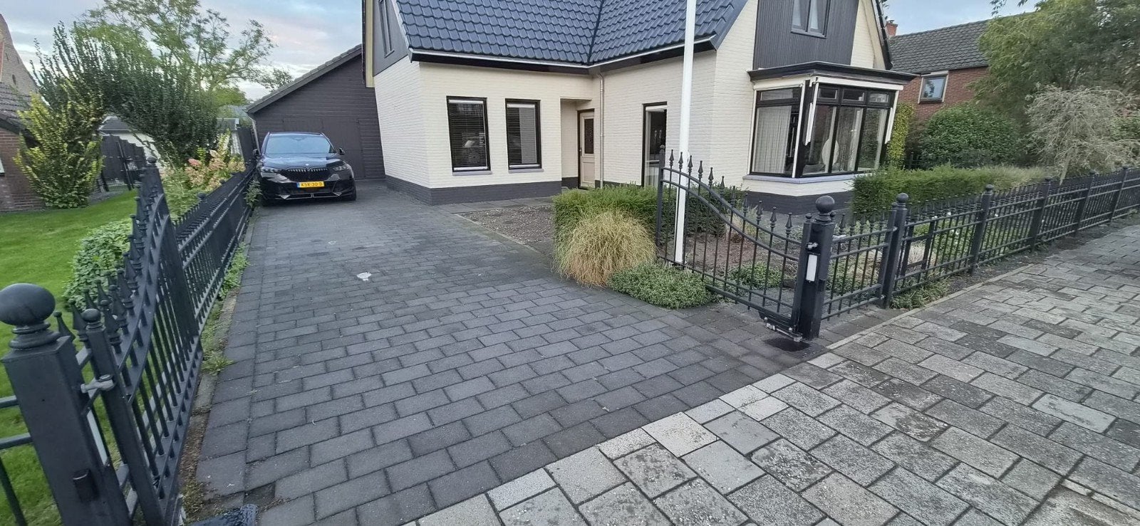 Antraciet tegels 60x60, 20x30 en 5x20, Ophalen, Beton, Terrastegels