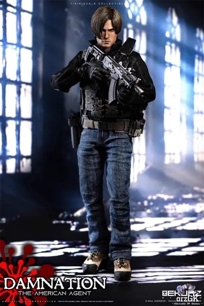 Ekuaz 1/6 Resident Evil Damnation Leon Kennedy, Ophalen of Verzenden, Nieuw