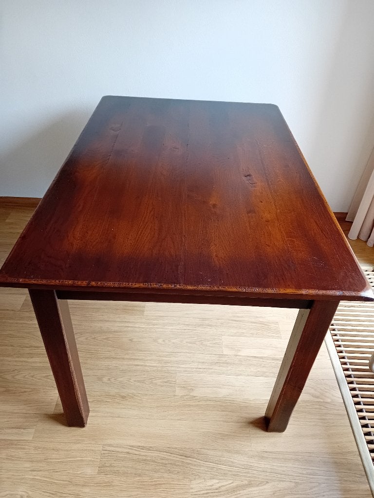 eettafel, eiken, Huis en Inrichting, Tafels | Eettafels, Gebruikt, 50 tot 100 cm, 150 tot 200 cm, Vijf personen of meer, Rechthoekig