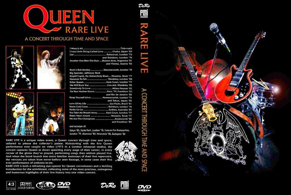 Queen rare live: a concert through time and space, Alle leeftijden, Verzenden, Nieuw in verpakking, Muziekvideo's