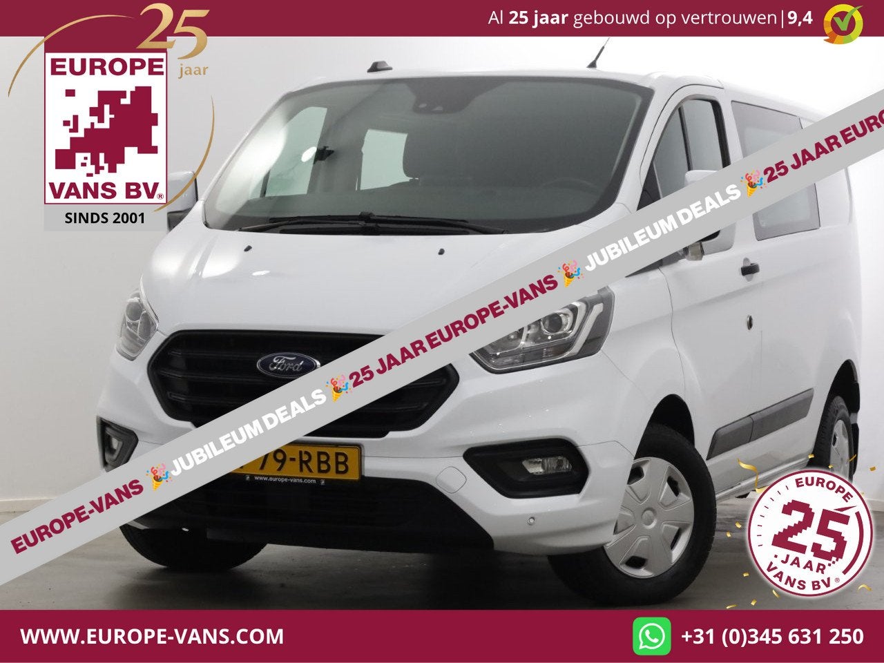 Ford Transit Custom 280 2.0 TDCI 130pk L1H1 Trend D.C. ACC/C, Auto's, Bestelauto's, Voorwielaandrijving, Euro 6, 4 cilinders, Lichtsensor