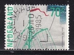 3655 - Nederland nvph 1337 gestempeld , gedeelte tuigage va, Verzenden, Na 1940, Gestempeld